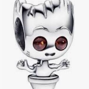 Silver Character Charm with Red Eyes